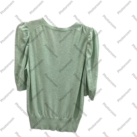 White House Black Market V-Neck T-shirt sleeve sweater - Picture 3 of 5